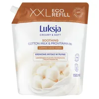 Luksja Creamy & Soft kremowe mydło w płynie Mleczko bawełniane i Prowitamina B5, 1500 ml