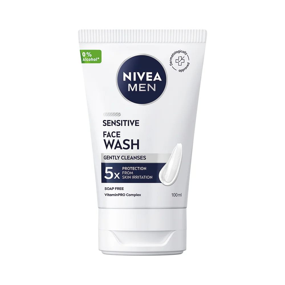 Nivea Men Sensitive żel do mycia twarzy, 100 ml