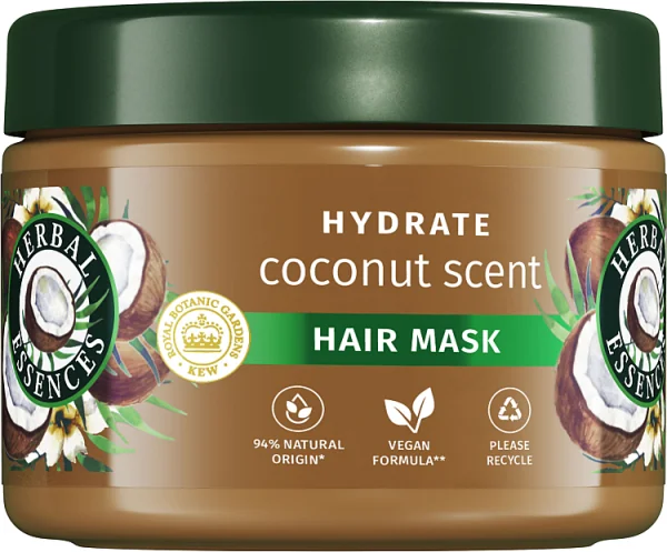 Herbal Essences Coconut maska nawilżająca do bardzo suchych włosów, 300 ml