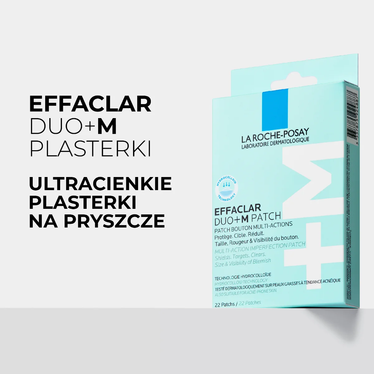 La Roche-Posay Effaclar Duo+M wielofunkcyjne plasterki na pryszcze, 22 sztuki