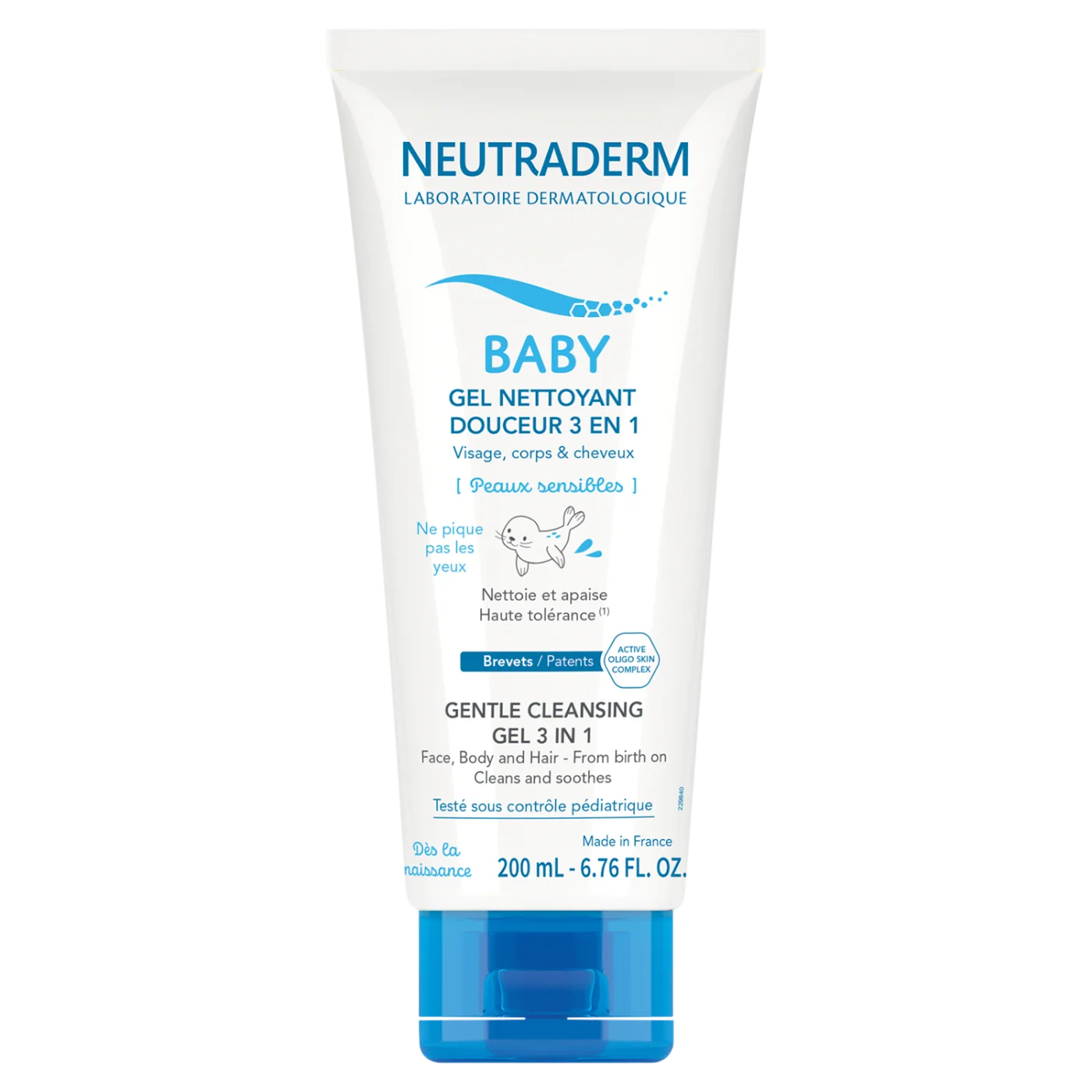 Neutraderm Baby Łagodny żel myjący 3 w 1, 200 ml. Data ważności: 31.10.2026