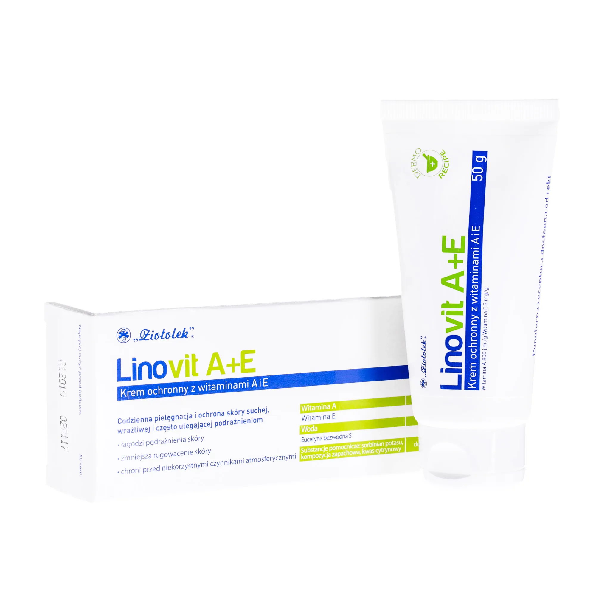 Linovit A+E, krem ochronny z witaminami A i E, 50g 