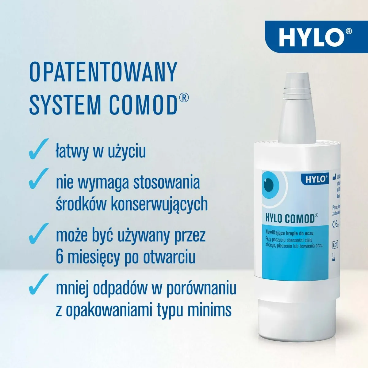 Hylo-Comod, krople do oczu, 10 ml 