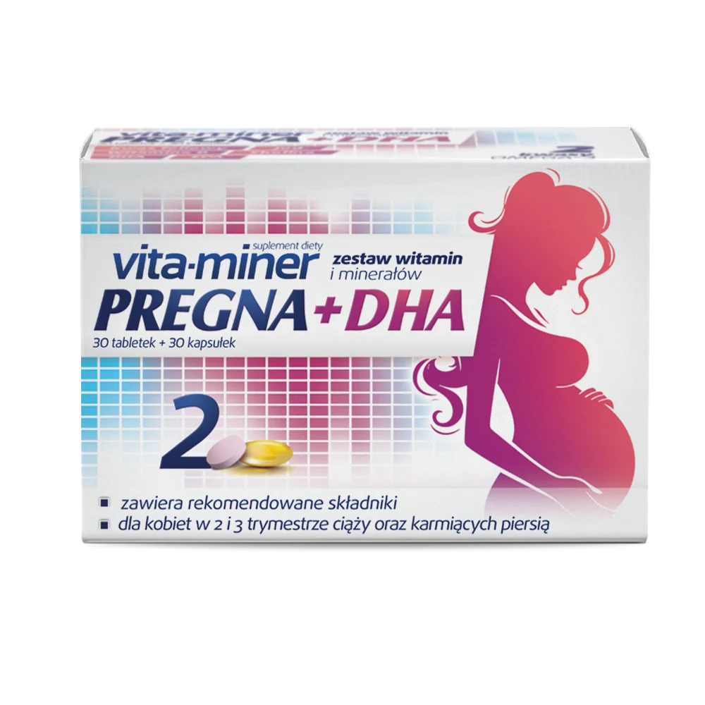 Vita-Miner Pregna + DHA 30 tabletek + 30 kapsułek