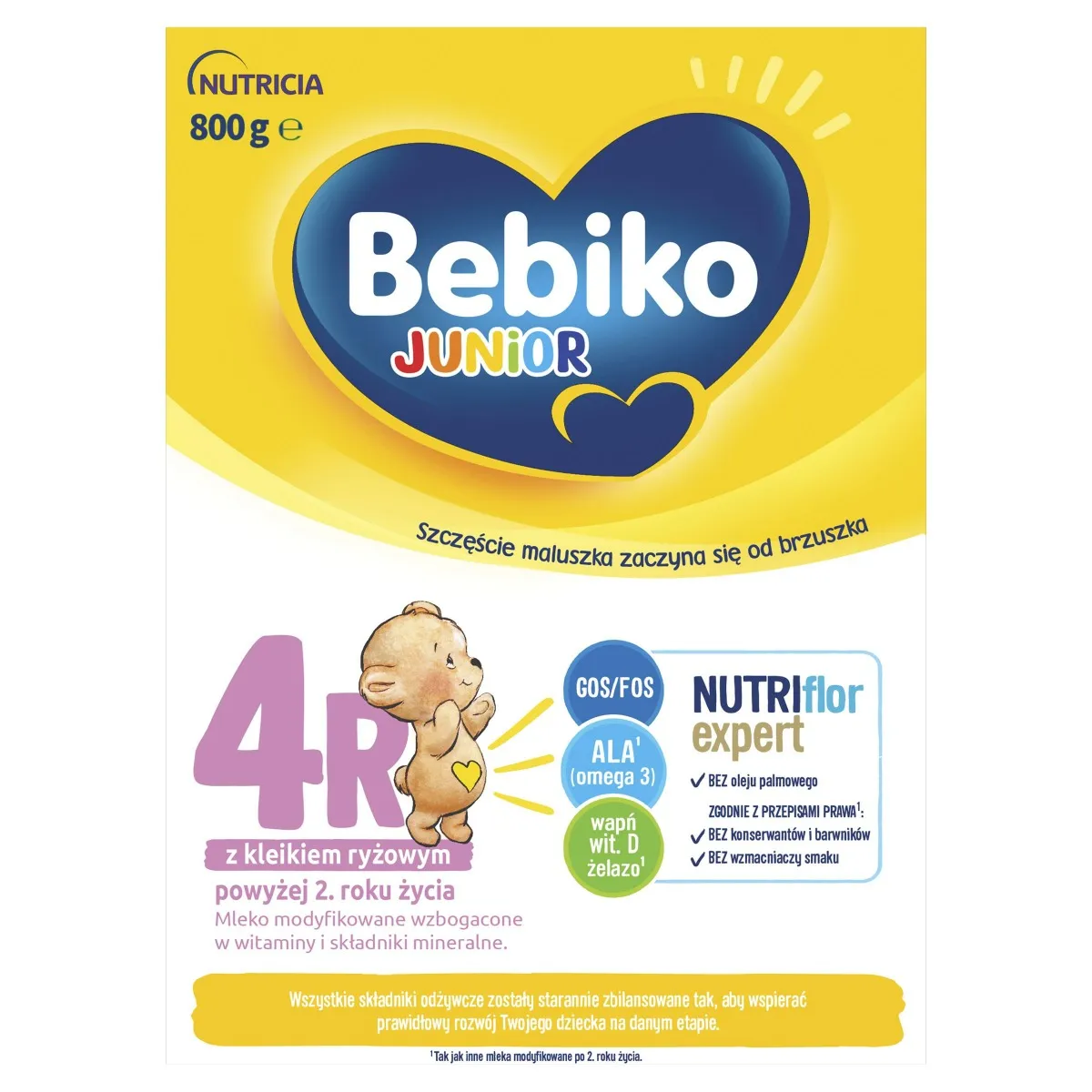 Bebiko Junior 4R Mleko modyfikowane dla dzieci powyżej 2. roku życia, 800 g (2 x 400 g) 