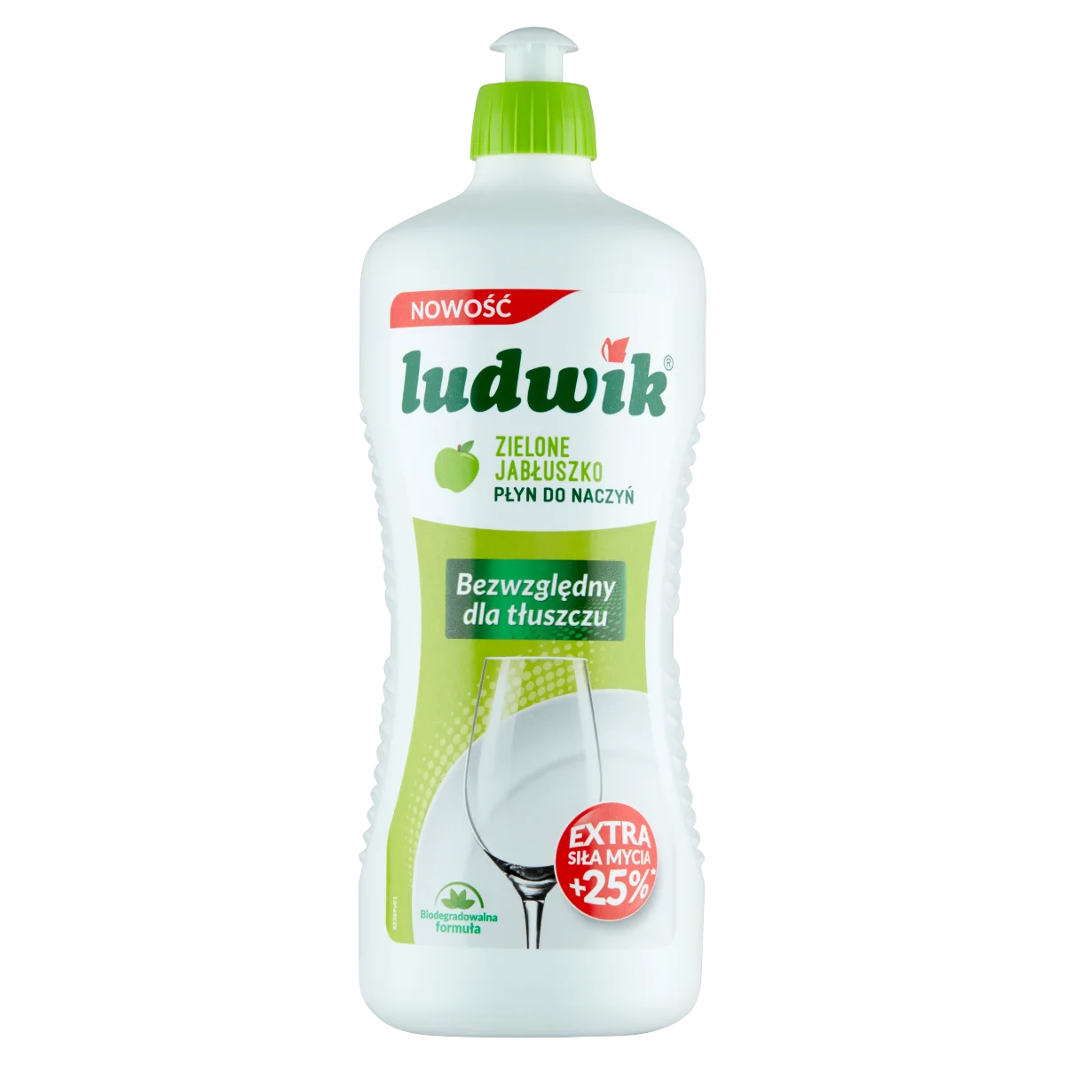 Ludwik płyn do naczyń zielone jabłuszko, 900 g