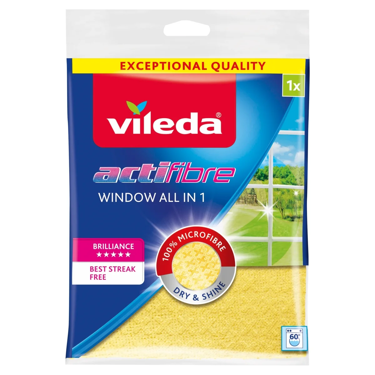 Vileda Actifibre ściereczka okienna, 1 sztuka