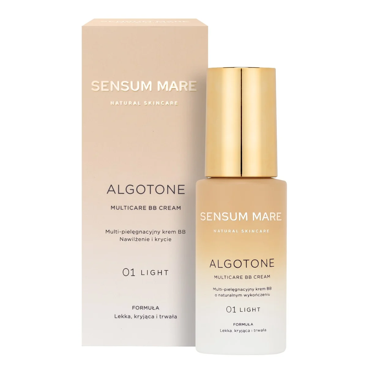 Sensum Mare Algotone multi-pielęgnacyjny krem BB nawilżenie i krycie LIGHT, 30 ml