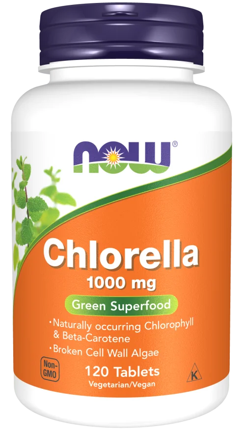 Now Foods Chlorella 1000 mg 120 tabletek
