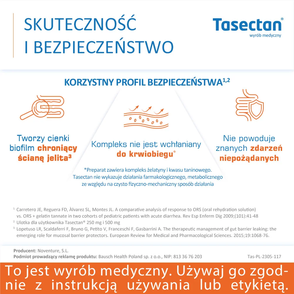Tasectan 250 mg 20 saszetek