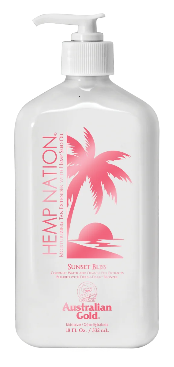Australian Gold Hemp Nation Sunset Bliss balsam przedłużający opaleniznę, 535 ml