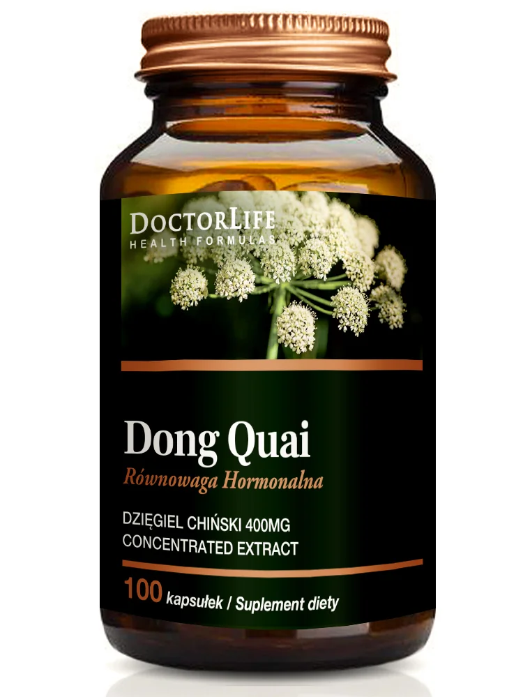 Doctor Life Dong Quai 500 mg dzięgiel chiński, 100 kapsułek
