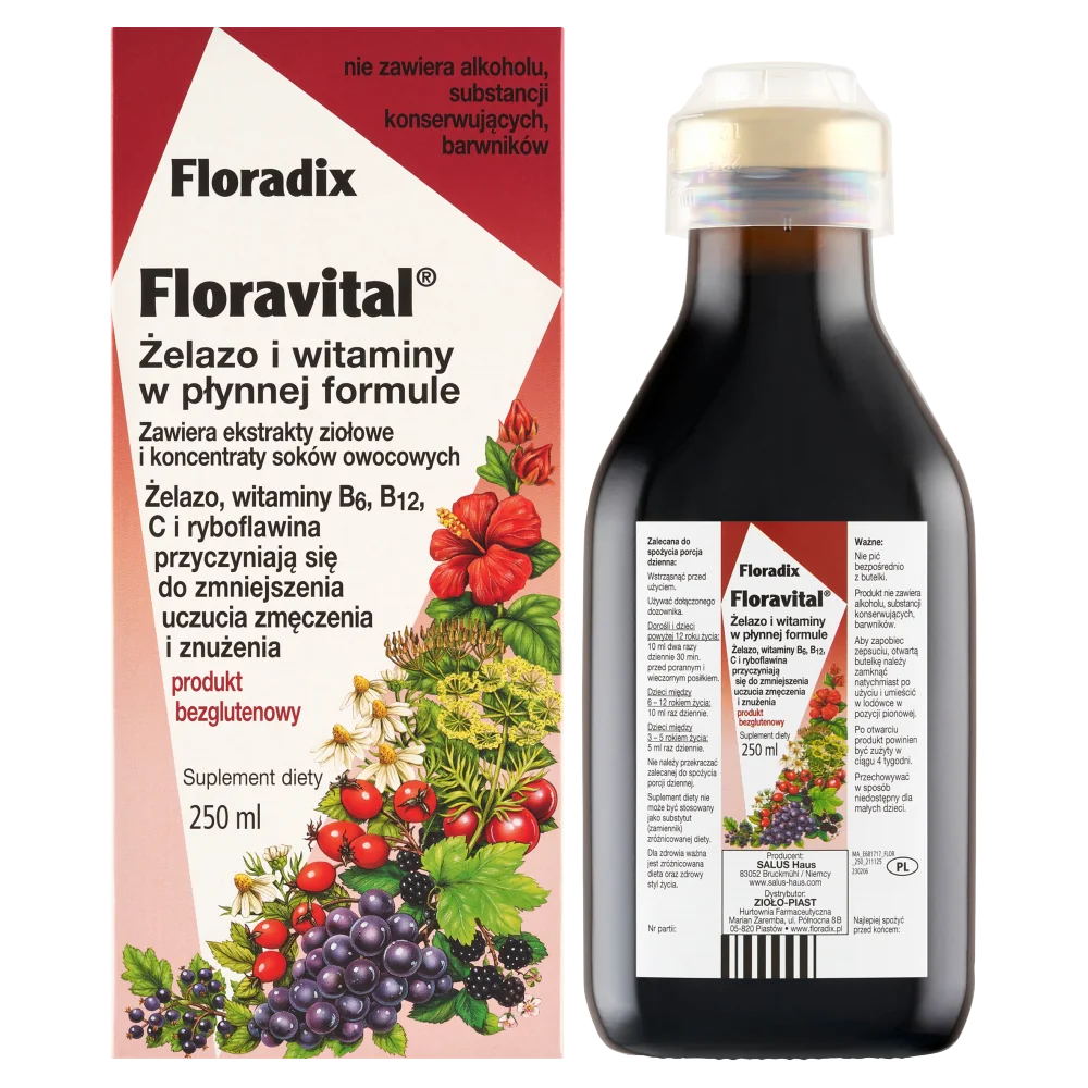 Floradix Floravital płyn, 250 ml