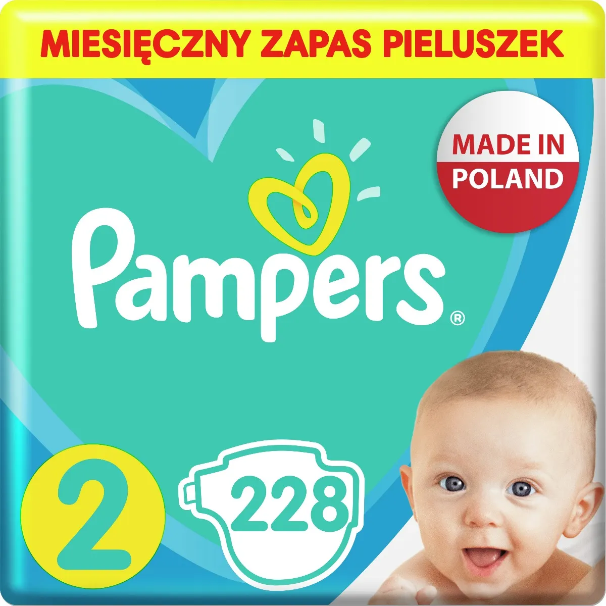 Pampers Active Baby 2 (4-8 kg) piel.228szt