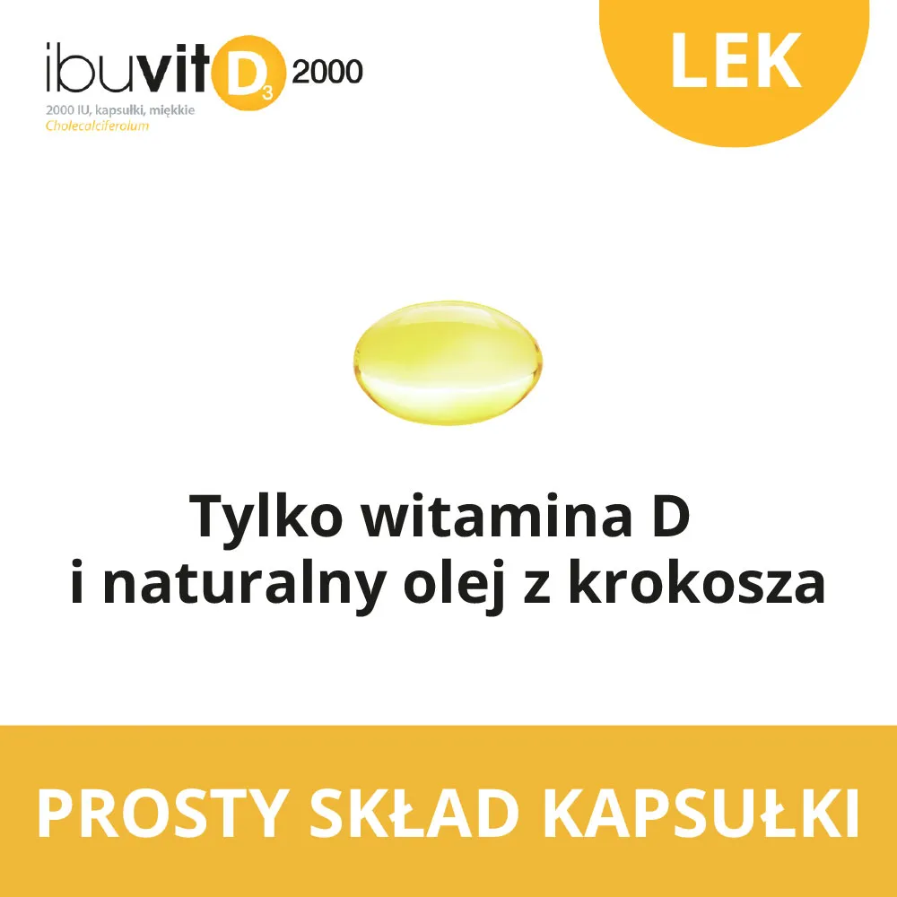 Ibuvit D3 2000 IU, 90 kapsułek 