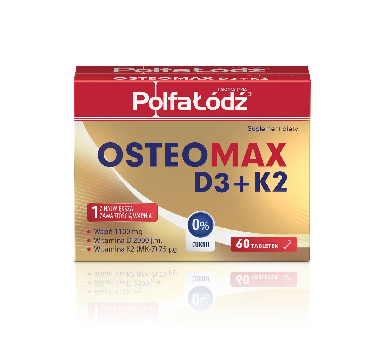 Osteomax D3+K2, suplement diety, 60 tabletek