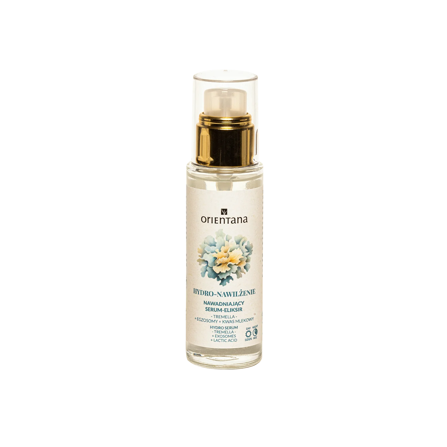 Orientana HYDRO-NAWILŻENIE Tremella Egzosomy Kwas Mlekowy nawadniający serum-eliksir, 30 ml