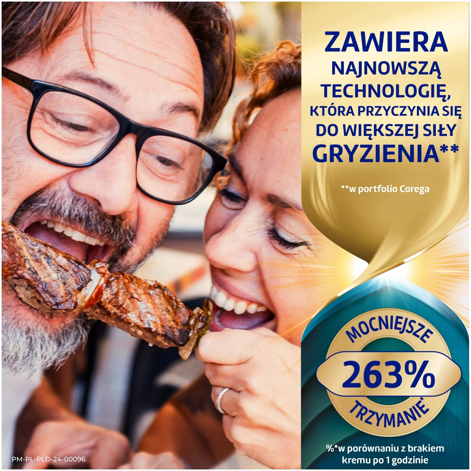 Corega Power Max Supreme All-In 1 krem mocujący do protez zębowych, smak neutralny, 40 g