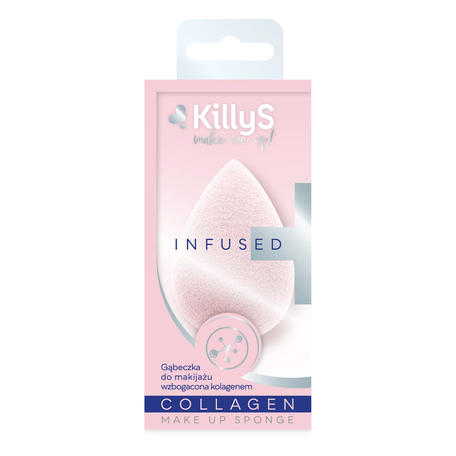 KillyS make me up! gąbeczka do makijażu wzbogacona kolagenem, 1 sztuka