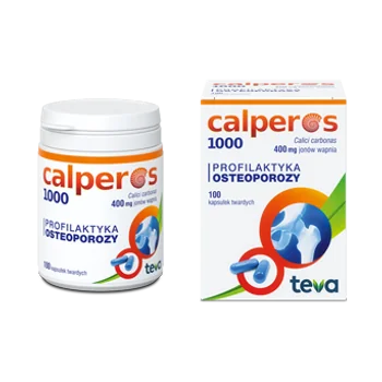 Calperos 1000 400 mg jonów wapnia, 100 kapsułek twardych