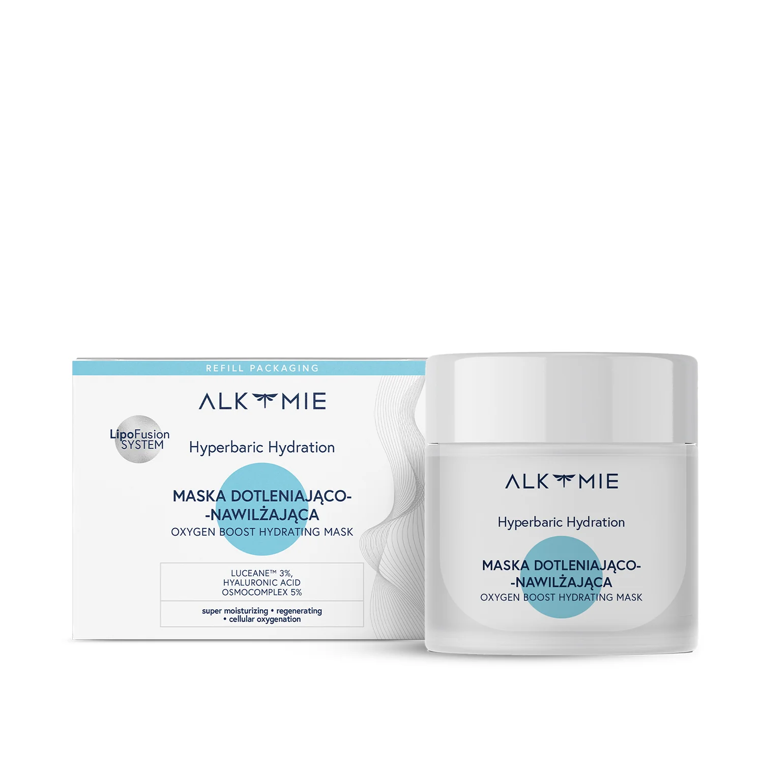 Alkmie Hyperbaric Hydration maska dotleniająco-nawilżająca, 50 ml