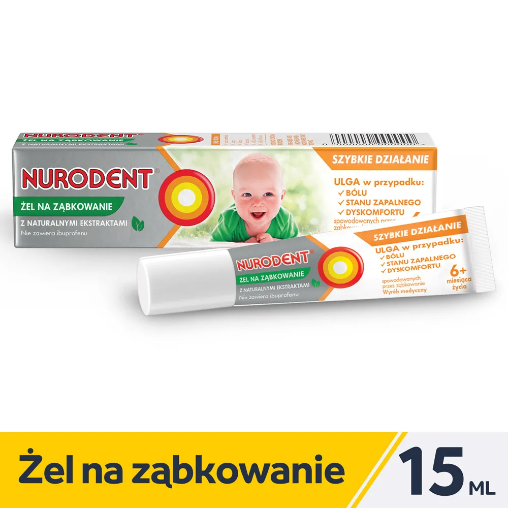 Nurodent, żel na ząbkowanie, 15ml