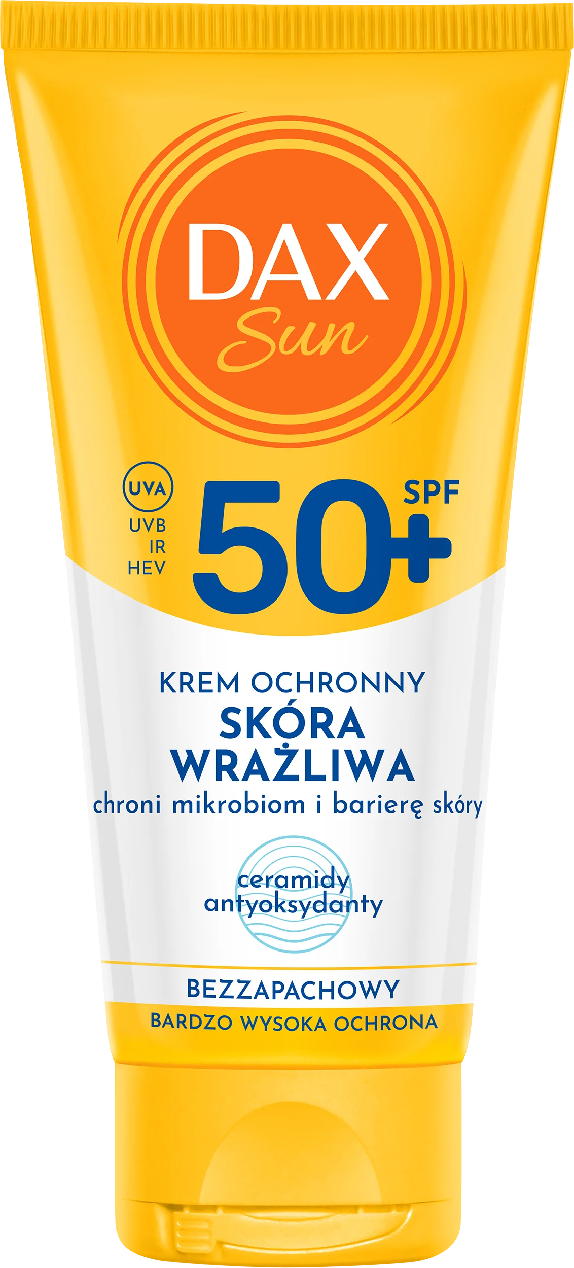 Dax Sun krem ochronny dla skóry wrażliwej SPF 50+, 50 ml