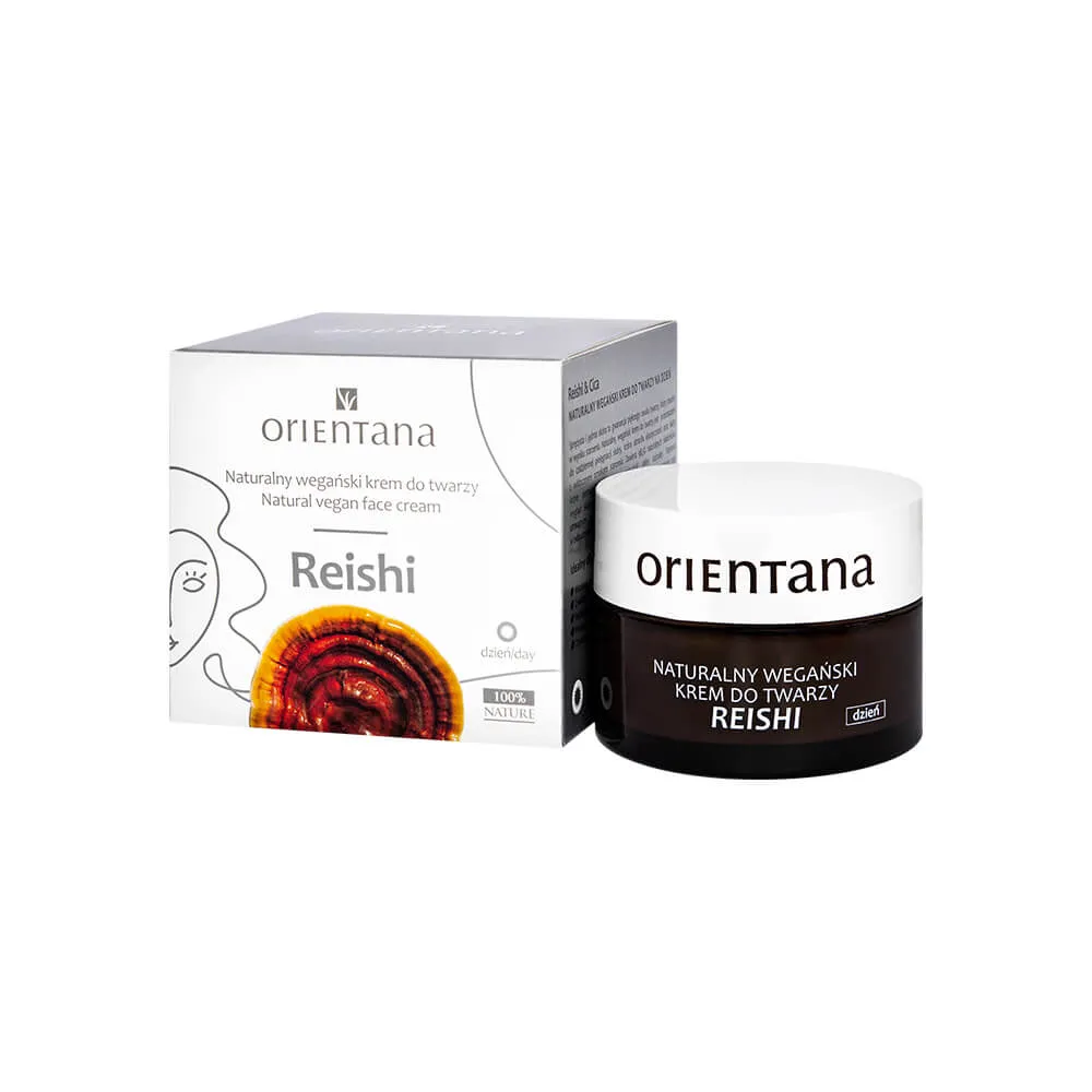 Orientana, Naturalny wegański krem do twarzy na dzień, reishi, 50 ml
