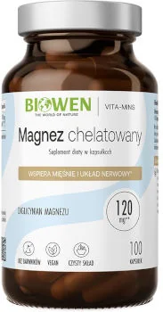 BIOWEN Magnez Chelatowany 100 kapsułek BIOWEN Magnez Chelatowany 100 kapsułek