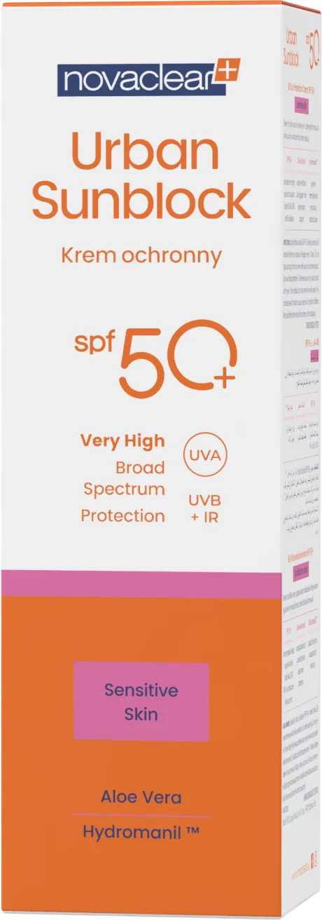 Novaclear Urban Sunblock krem ochronny do twarzy SPF 50+, 40 ml