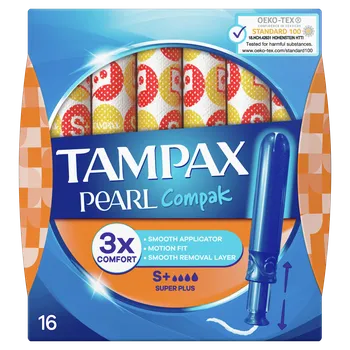 Tampax Compak Pearl Super Plus,  tampony z aplikatorem, 16 sztuk 