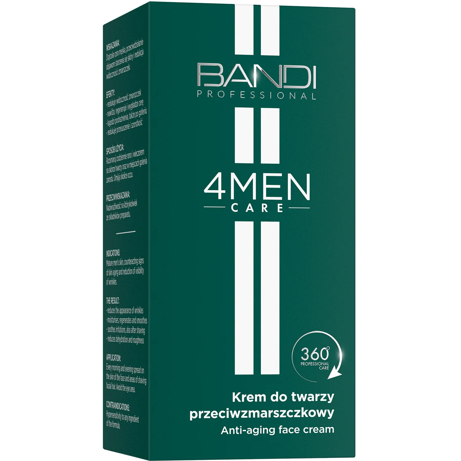 BANDI 4Men Care krem do twarzy przeciwzmarszczkowy, 50 ml