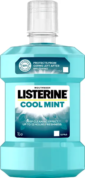 Listerine Cool Mint, płyn do płukania jamy ustnej, 1000 ml