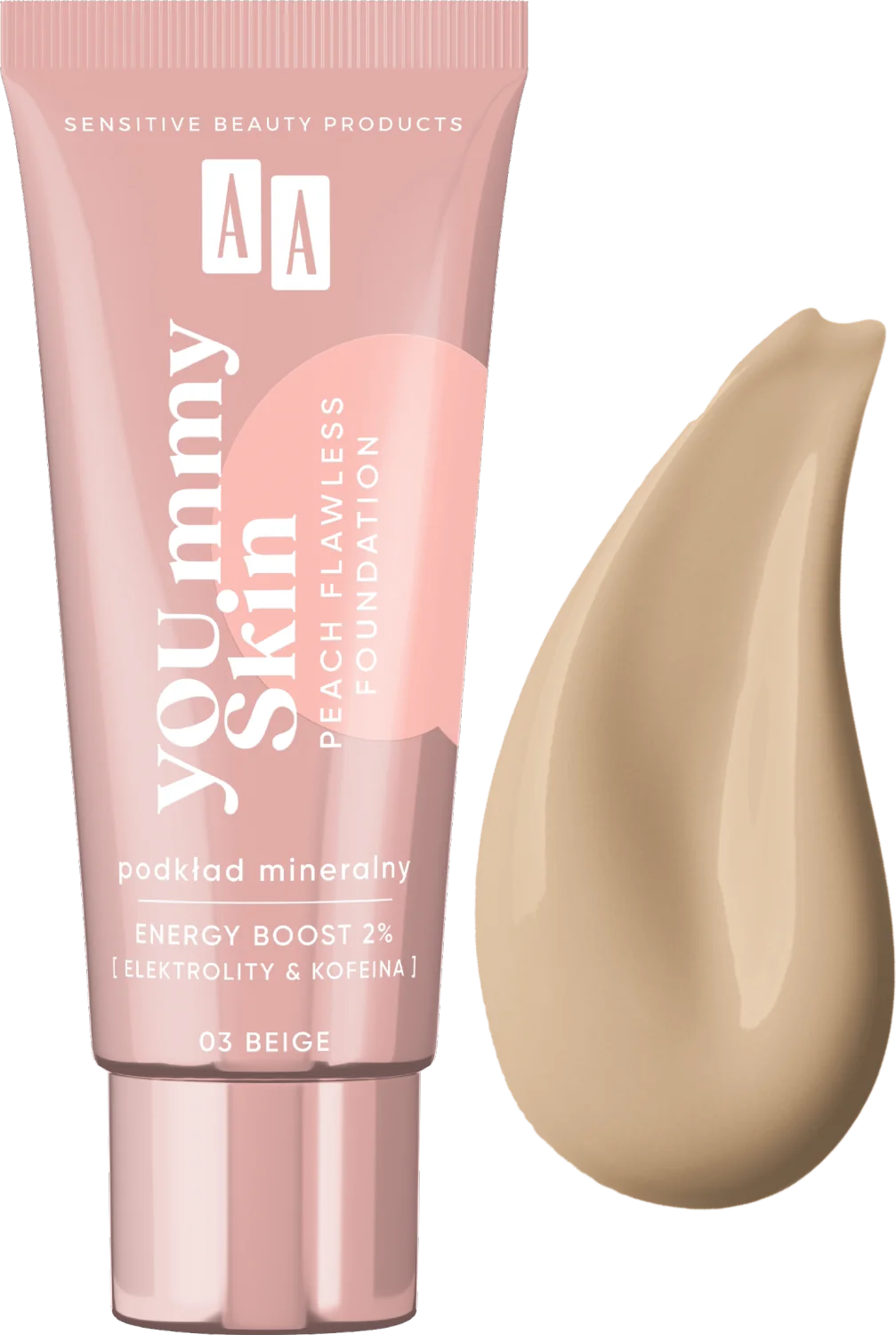 AA YOU.mmy Skin podkład mineralny dodający blasku 03 Beige, 30 ml