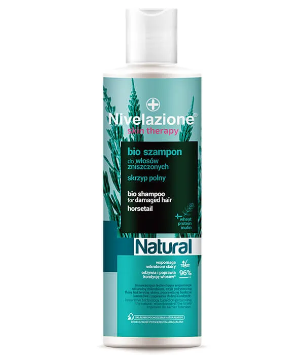 Nivelazione skin therapy Natural Bio szampon do włosów zniszczonych, 300 ml