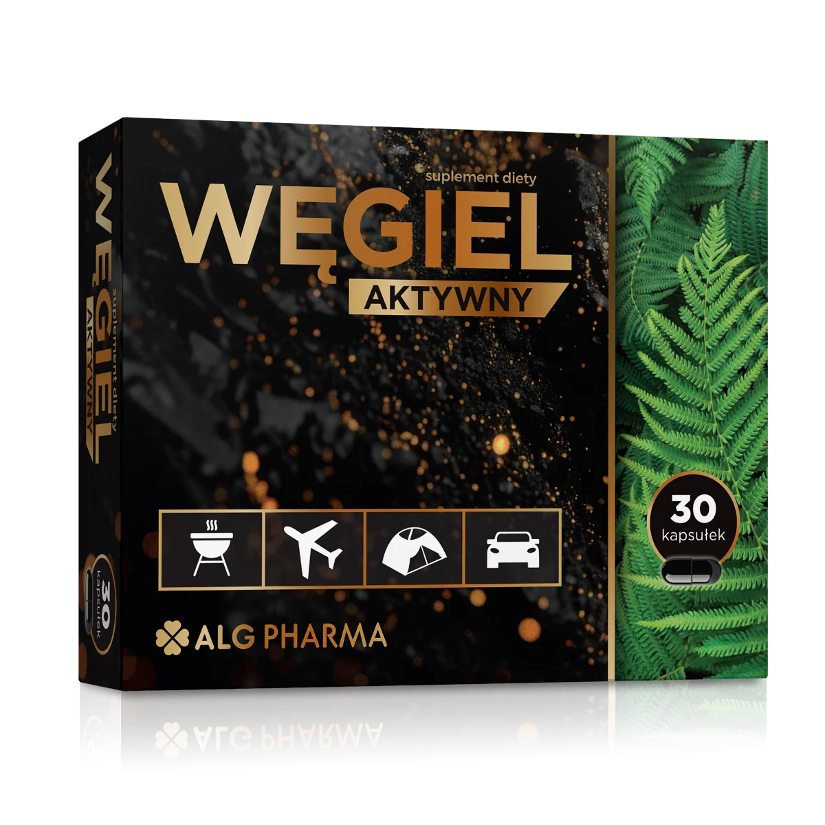Alg Pharma Węgiel aktywny 30 kapsułek