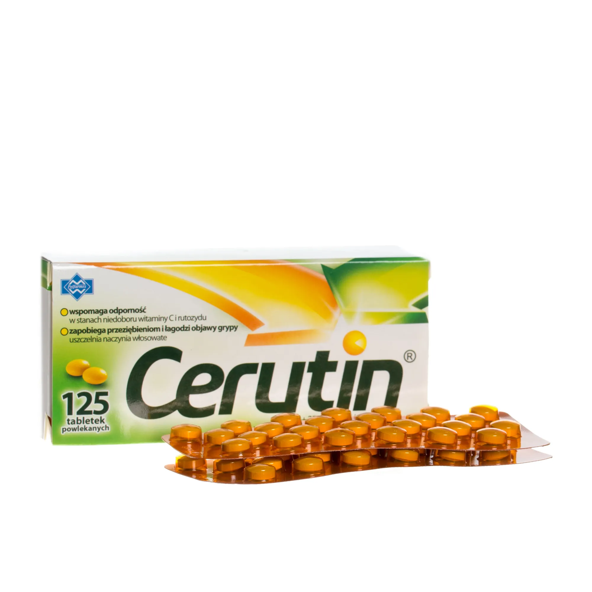 Cerutin 100 mg + 25 mg, 125 tabletek powlekanych
