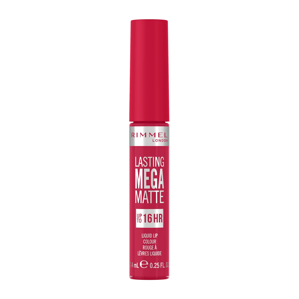 Rimmel Lasting Mega Matte płynna pomadka do ust nr 910 Fuchsia Flush, 7,4 ml