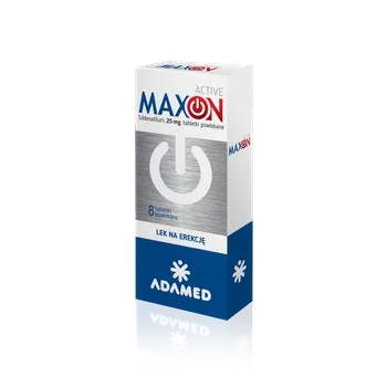 Maxon Active, 25 mg, 8 tabletek powlekanych 