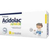 Acidolac Junior, smak białej czekolady, 20 misio-tabletek