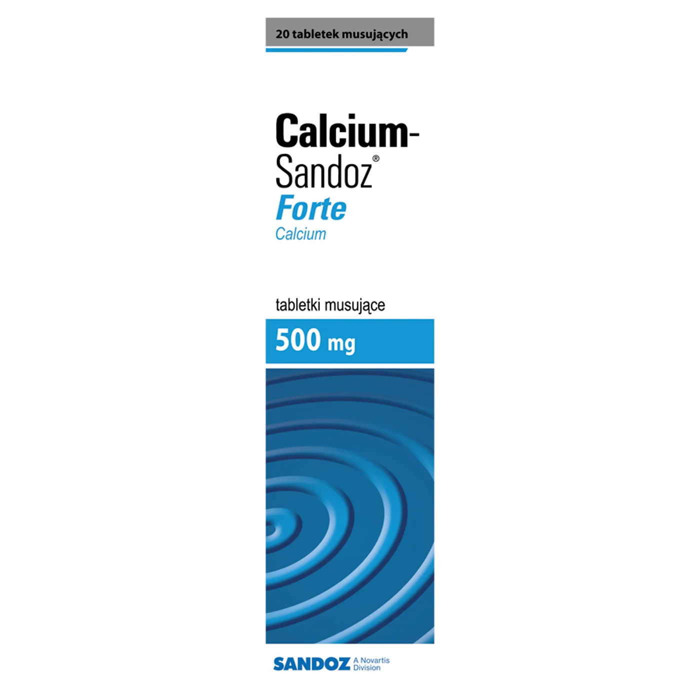 Calcium-Sandoz Forte 500 mg, tabletki musujące