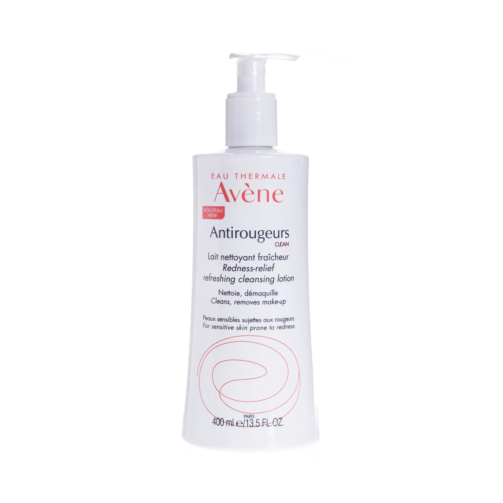 Avene Antirougeurs, mleczko oczyszczająco-odświeżające, 400 ml 