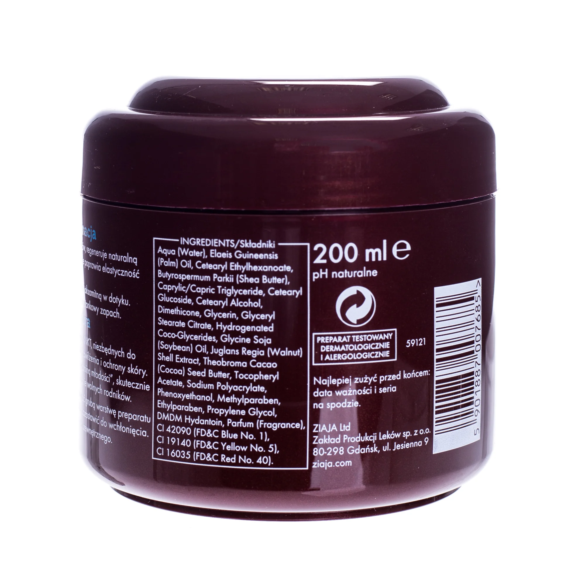 Ziaja masło kakaowe do ciała, 200 ml