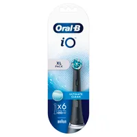 Oral-B iO Ultimate Clean Black Onyx końcówki wymienne do szczoteczki elektrycznej, 6 szt.