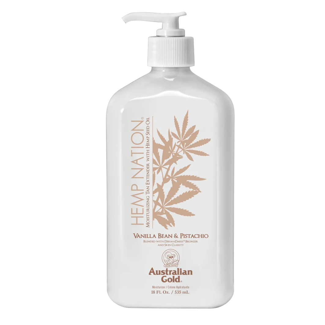 Australian Gold Hemp Nation balsam po opalaniu laska wanilii i pistacje, 535 ml