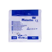 Matovlies, kompresy z włókniny niejałowe 30 g/m2, 10 x 10 cm, 100 sztuk