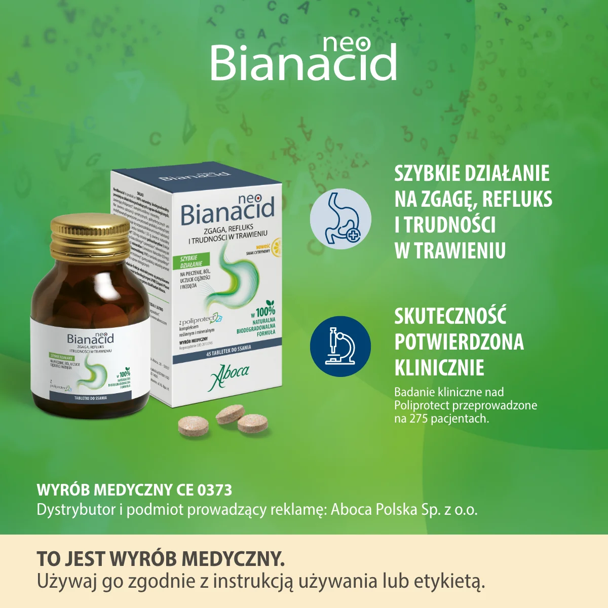 NeoBianacid lemon 45 tabletek do ssania