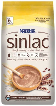 Nestle Sinlac bezglutenowy produkt zbożowy, po 6 miesiącu Nestle Sinlac bezglutenowy produkt zbożowy, po 6 miesiącu