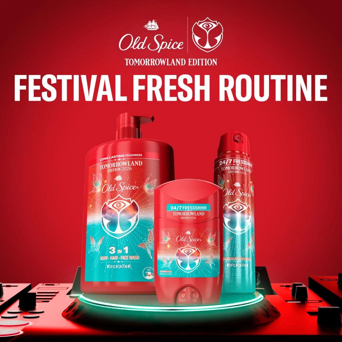 Old Spice Rockstar żel pod prysznic 3w1, 1000 ml