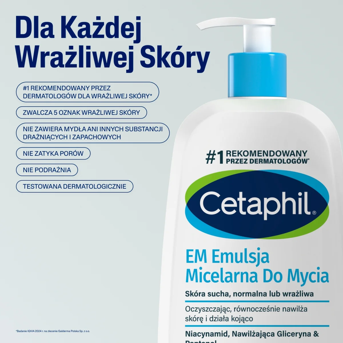 Cetaphil EM Emulsja micelarna do mycia, 1000 ml